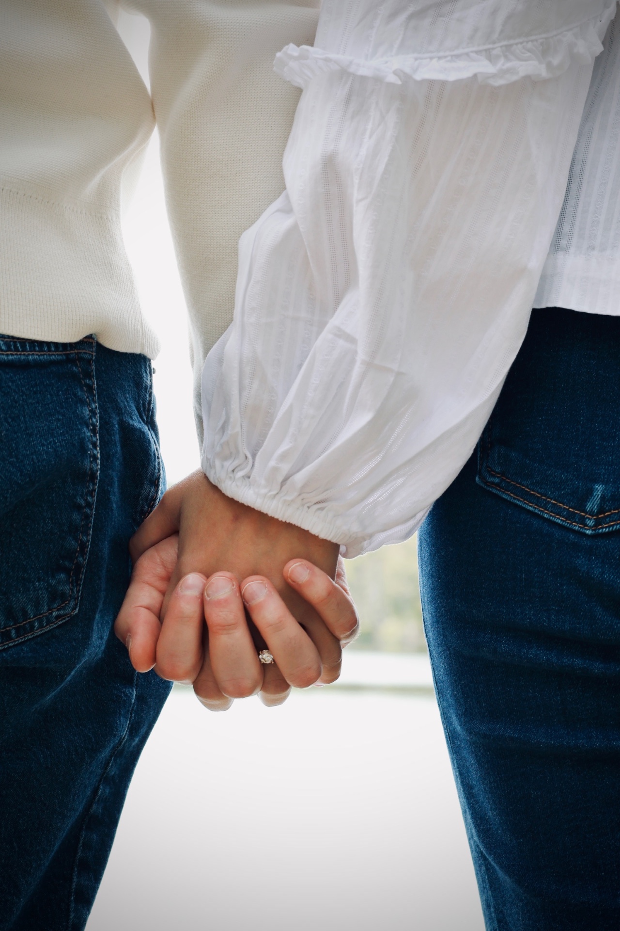 Engagement — hands and ring